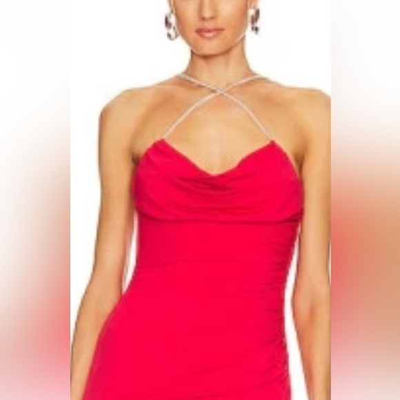 Katie May X Revolve Lolita Sequins Gown Maxi Dress in Cherry.Size S - Picture 2 of 15